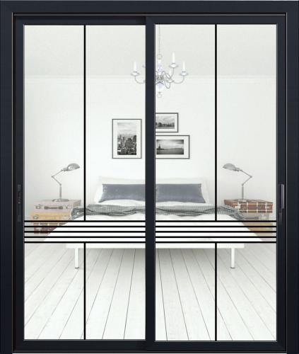 B45推拉门肌肤黑2门hh13