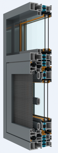 109幕墙款双平隔热窗纱一体系列-1.8